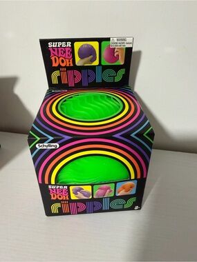 Schylling Super NeeDoh Ripples Sensory Toy - green squishy fidget TikTok